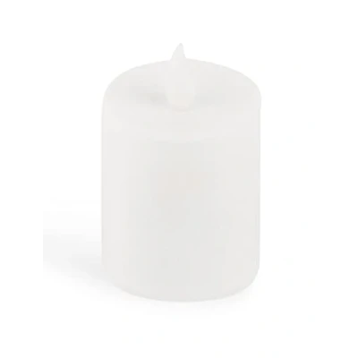 Immagine di Lumino funebre a LED bianco con effetto tremolante, batterie incluse (candela permanente, 1 pezzo)