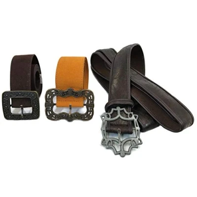 Immagine di thecostumebase Jack Sparrow Sun + Flower Baldric Sword Pirate Belt Set di 3 cinture in vita (L)