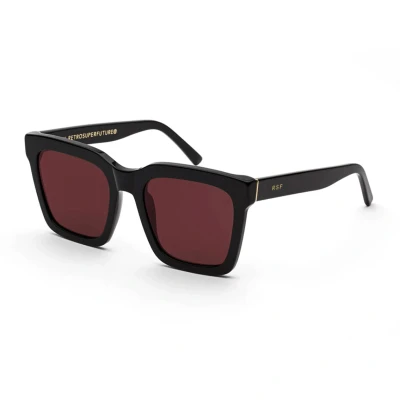 Immagine di Lunettes De Soleil Retrosuperfuture F9k Aalto Col. Fantôme Unisexe Carré Noir