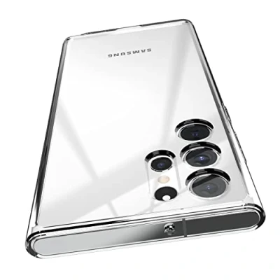 Immagine di elago Ibrida Clear Custodia Cover Compatibile con Samsung Galaxy S22 Ultra 5G (6.8&quot;) Tecnologia PC, TPU, Ingiallimento Ridotto, Protezione Completa, Copertura Antiurto Bumper (Trasparente)