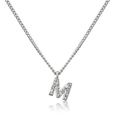 Immagine di GD GOOD.designs EST. 2015 Catena con lettere in argento da donna I Collana skin friendly ciondolo iniziale di acciaio inossidabile argento. (M)