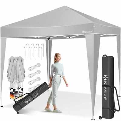 Immagine di KESSER® Gazebo 3x3m Impermeabile incl. Custodia Sistema Pop up a Scatto Protezione UV 50+ Padiglione Pieghevole Tenda da Giardino per Eventi montanti di Metallo
