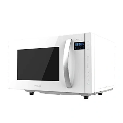 Immagine di Cecotec Forno a Microonde senza gradheat piatto 2300 tocco bianco. Capacità 23 litri, potenza 800 W, 8 funzioni preconfigurate, timer fino 95 minuti