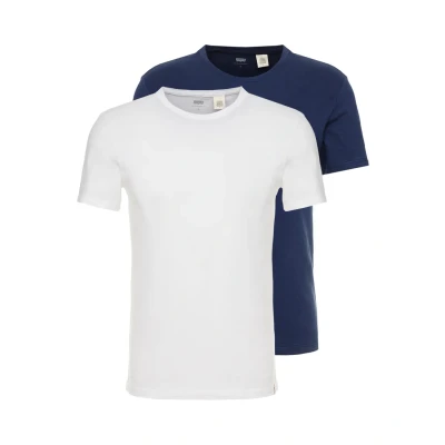Immagine di Levi&#039;s SLIM Crewneck 2 PACK Tshirt basic, Uomo, Taglia: XS, Blues/white