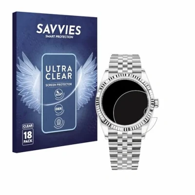 Immagine di savvies (18 Pezzi Pellicola Protettiva per Rolex Datejust 36 Protezione Schermo Trasparente