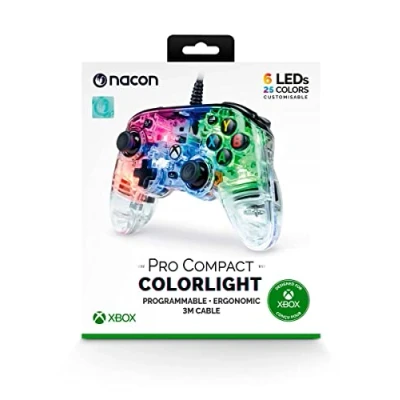 Immagine di NACON Pro Compact Controller Xbox Serie X Wired licenza ufficiale Microsoft, programmabile, ergonomico, 3D sound