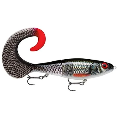 Immagine di Rapala Esca da Pesca Artificiale Spinning X Rap Otus di Simulazione Acqua Dolce Corpo ABS e Coda Snodata in PVC Profondità Nuoto 0.5 1m 17cm/40g Prodotta Estonia Live Roach