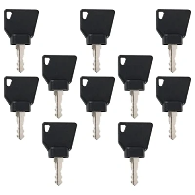 Immagine di eMagTech 10PCS Accensione Starter Chiavi 70145501 14607 Compatibile con JCB 3CX Escavatore Macchine Agricole Accessori di Ricambio Attrezzature Pesanti