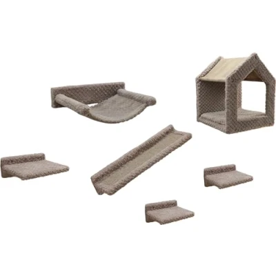 Immagine di Kerbl Pet Monte Baldo Parete di arrampicata per gatti Set 6 pz
