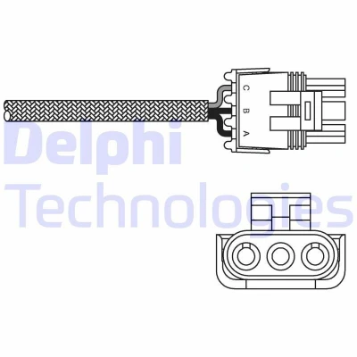 Immagine di DELPHI ES10969 12B1 Sonda lambda a dito, riscaldato RENAULT: CLIO 1, Megane Scenic