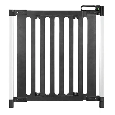 Immagine di Reer Griglia Per Porta E Scale Trend Da Avvitare, Design Moderno, Legno, Stabile, Larghezza Passaggio: 76 106 Cm, Antracite