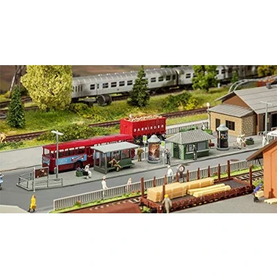 Immagine di FALLER 120207 Halt/Waiting Area Scene Ho Scale Building Kit Fermata, Colore Nessuna indicazione