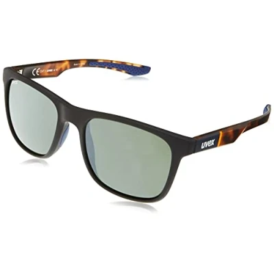 Immagine di uvex LGL 42, occhiali da sole unisex, specchiato, indice di filtrazione 3, blue matt havanna/ltm. silver, one size