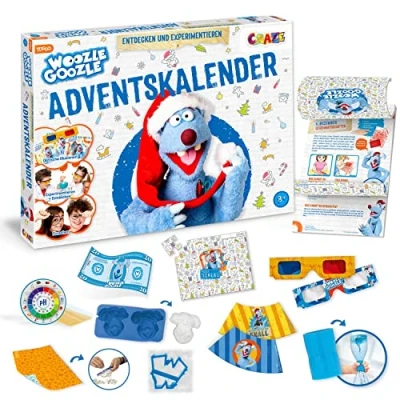 Immagine di CRAZE Calendario Avvento 2022, WOOZLE GOOZLE, Esperimenti per bambini 8+ con figure Giocattoli di Natale Regali ragazze e ragazzi, 24683