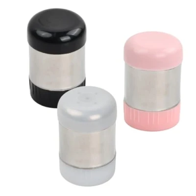 Immagine di Litinliv Sale e Pepe Set, 3 Pezzi Mini Spargitore in Acciaio Inossidabile per Saliera da Tavola, Porta Spargisale Cucina Spezie, Piccolo Riutilizzabili Campeggio, Ufficio, Viaggio