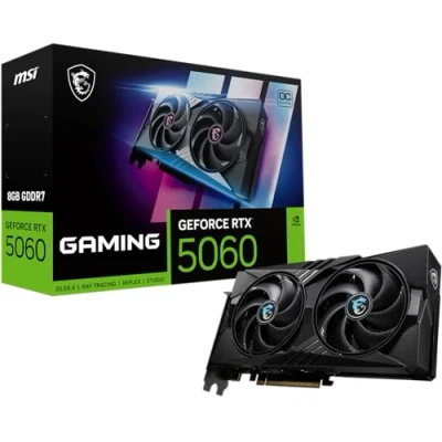 Immagine di MSI NVIDIA GeForce RTX 5060 8G Gaming OC Scheda Grafica GDDR7 128 bit, frequenza boost fino a 2625 MHz, PCIe Gen 5, DLSS 4, 3x DP 2.1, 1x HDMI ATX