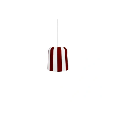 Immagine di Lampada a sospensione Dyberg Larsen Gry, rosso scuro/bianco, Ø 20 cm