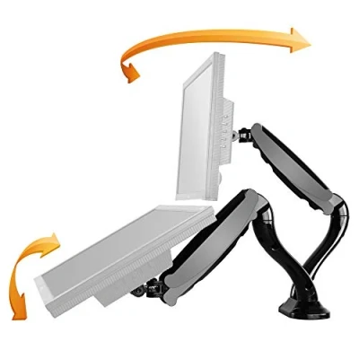 Immagine di RICOO Supporto monitor scrivania TS6611 Girevole Inclinabile Schermi 13 27&quot; (33 69 cm) Braccio schermo PC Staffa universale VESA 75 x 100
