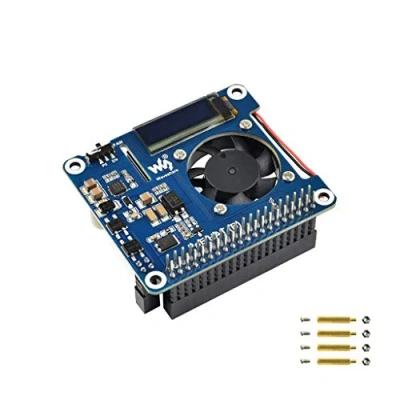 Immagine di Power Over Ethernet HAT (B) for Raspberry Pi 3B+/4B,802.3af Compliant Accessory Sourcing Equipments Needed