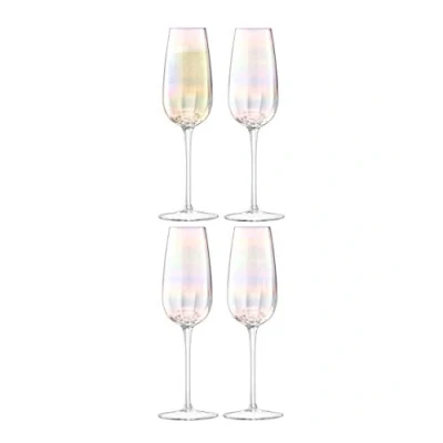 Immagine di LSA International Pearl Flauto da Champagne Perlato, 250 ml, Madreperla, 6.2 x 23.2 cm, 4 unità