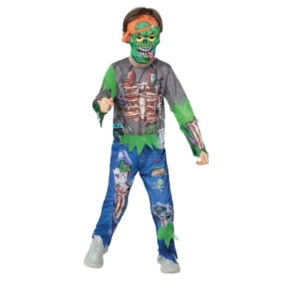 Immagine di SMIFFYS Costume giocatore zombi, All in One e maschera EVA