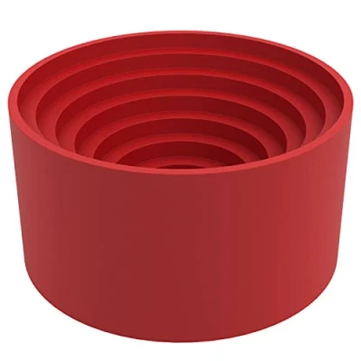 Immagine di Labasics Supporto per Matraccio in Gomma, 90mm di Diametro da Laboratorio Rubber Flask Stand Fino a 5 Litri