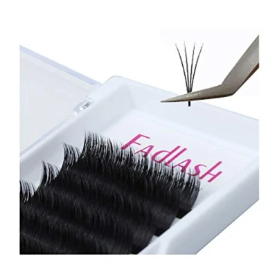 Immagine di Extension Ciglia 0.07mm d Curl Lunghezza 15mm*12 2D 3D 5D 20D Volume Russo FADLASH Easy Fanning Lashes(0.07 15)
