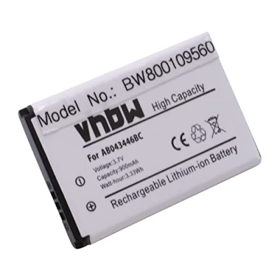 Immagine di vhbw batteria sostituisce Samsung AB553446BU, BST3108BC, AB533640BA, AB463446BC, BST3108BE per smartphone cellulare (900mAh, 3,7V, Li Ion)