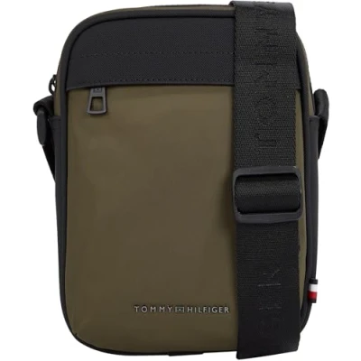 Immagine di Tommy Hilfiger Repreve MINI Reporter Borsa a tracolla, Uomo, Taglia: One Size, Khaki