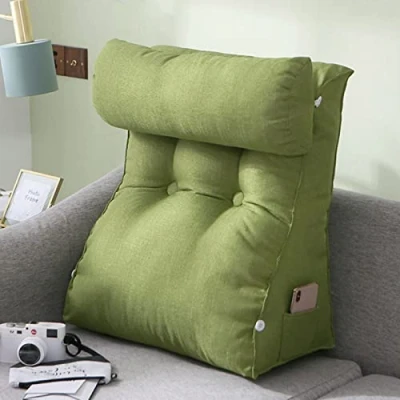 Immagine di CLEMMO Cuscino da Lettura,Cuscino a Cuneo,Schienale Letto,Cuscini Testata Letto,Cuscino Cuneo Regolabile,Perfetto Come Supporto per la Schiena Rilassarsi e Leggere