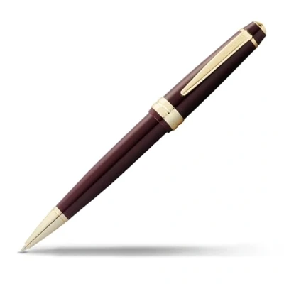 Immagine di Cross Bailey Light Penna a sfera (tratto F, colore inchiostro: nero, con confezione regalo, colore: Rosso laccato raccordi dorati