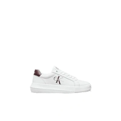 Immagine di Calvin Klein Jeans Chunky Cupsole Mono Lth Wn YW0YW00823, Scarpe da Ginnastica Donna, Bianco (Bright White/Andorra), 40 EU