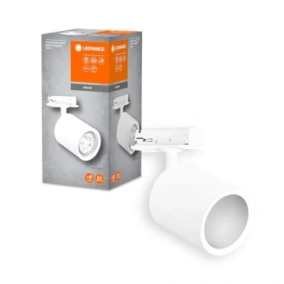 Immagine di LEDVANCE TRACKLIGHT Spot Mini Cylinder faretto compatto a binario, bianco, con attacco GU10, compatibile lampada normale o smart, design stile loft, protezione IP20