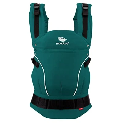Immagine di manduca FIRST Marsupio Neonati &gt; Teal &lt; Ergonomico in Cotone Biologico, per dalla Nascita e Bambini de 3,5 a 20 kg