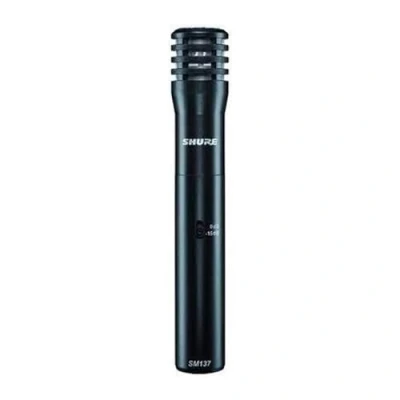 Immagine di Shure Sm137 Microfono Professionale Per Strumenti, A Condensatore, Di Tipo Sonda Con Diaframma Sottile, Pattern Polare Cardioide E Preamplificatore In Classe