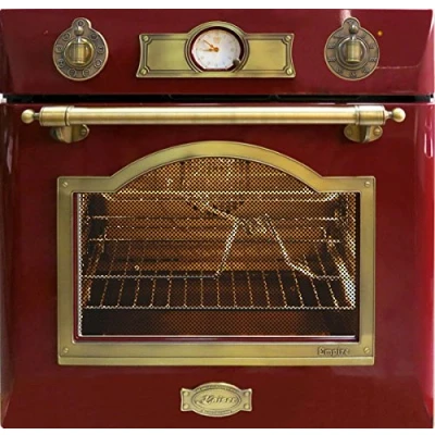 Immagine di Kaiser Empire Bordeux forno elettrico da incasso, 60 cm, autosufficiente, produttore di lusso Kaiser, 67 l, autopulente, con sistema aria calda, spiedino girevole, 8