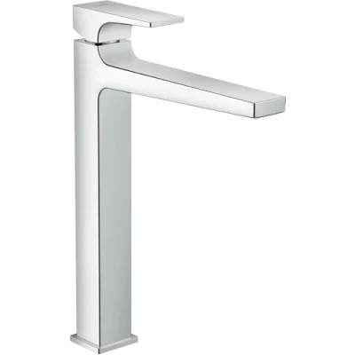 Immagine di hansgrohe Metropol Miscelatore monocomando lavabo 260 da catino con maniglia a leva e push open, cromo, 32512000