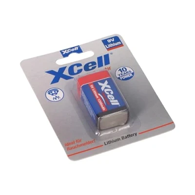 Immagine di XCell Batteria CR9V/P 9V Block (intervallo di temperatura funzionamento esteso, particolarmente lunga durata, bassa autoscarica) 131347