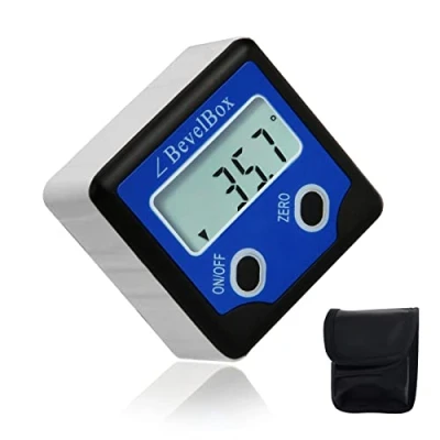 Immagine di Inclinometro Digitale, Digitale Goniometro Magnetico, Angle Finder Livella Bevel Box Livello Misuratore Angolo per Falegnameria Edilizia Auto