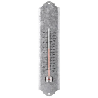 Immagine di Esschert Design Termometro a Parete Rottami di Zinco Arredamento 30 cm OZ10