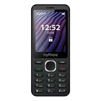 Immagine di myPhone Maestro 2, Telefono Cellulare per Anziani con Tasti, display a colori, grande schermo 2,8 pollici, doppia sim, torcia, bluetooth, batteria 1000 mAh, design sottile, fotocamera, radio fm, nero