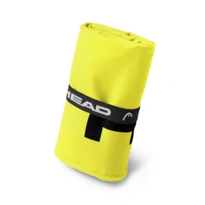 Immagine di HEAD Active Fluo Asciugamano Microfibra con Elastico, Palestra Leggero a Rapida Asciugatura Valido come Telo Multiuso, Asciugamani Bagno Assorbente Salvaspazio da Viaggio 70x140, Giallo
