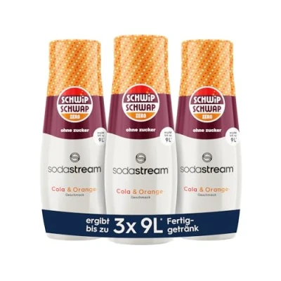 Immagine di SodaStream Sciroppo Schwip Schwap Zero 1 flacone produce 9 litri di bevanda pronta, preparato in pochi secondi e sempre fresco, 440 ml