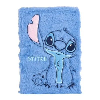 Immagine di CERDÁ LIFE&#039;S LITTLE MOMENTS Taccuino di peluche Stitch Colore blu Formato A5:A5 Ispirato a The Naughty Prodotto originale disegnato in Spagna