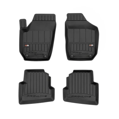 Immagine di FROGUM 3D407220 Set tappetino Gomma anteriore e posteriore 4 nero SKODA: Fabia 2