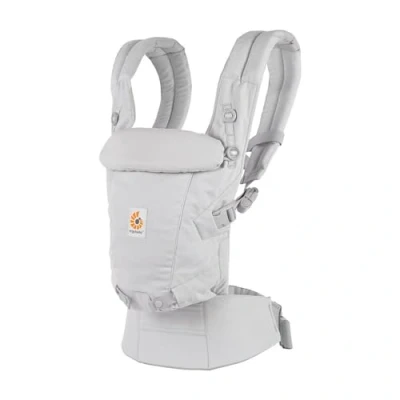 Immagine di Ergobaby marsupio Adapt per neonati, 3 posizioni cotone SoftTouch anteriore ergonomico posteriore Pearl Grey