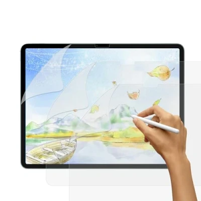 Immagine di SUEEWE [3 Pezzi] Effetto Carta Pellicola per iPad Air 6 Generazione 11&quot; 2024 (A2902/A2093/A2904), Feel Like Opaca Paper in PET Disegnare Schizzi Scrittura