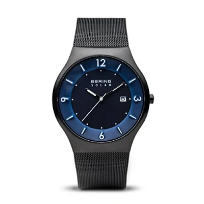 Immagine di BERING Uomo Analogico Solare Orologio con Cinturino in Acciaio Inossidabile e Vetro Zaffiro 14440 227
