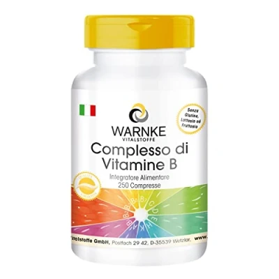 Immagine di Vitamine B complex Complesso di Vitamina 250 compresse Warnke Vitalstoffe Qualità da farmacia tedesca