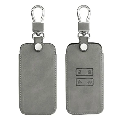 Immagine di kwmobile Cover copri chiave compatibile con Renault 4 tasti Smart Key (solo Keyless Go) Guscio protettivo chiavi auto in pelle PU Nabucco per telecomando macchina